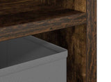 Lowboard with Drawer Smoked Oak 87 x 27.5 x 43 cm 8000584