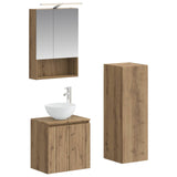 Bathroom Furniture Set 4 pcs Artisan Oak 3407422