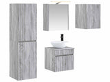 Bathroom Cabinet Set 5 pcs Grey Sonoma 43 x 16 x 62.5 cm 3407348