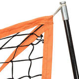 Portable Baseball Net Orange&Black 183x182x183cm Steel&Polyester 93737