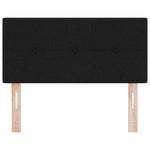 ZNTS LED Headboard Button Tufted Black 90 cm Fabric 3338098