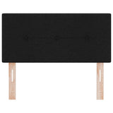 ZNTS LED Headboard Button Tufted Black 90 cm Fabric 3338098