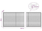 Gabion with 3.5 mm Wire and 5x2.5 cm Mesh 800x30x150 cm 3461794