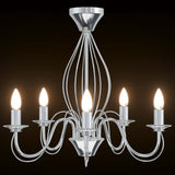 Chandelier E14 Metal Chrome 52 x 47 cm 42053776