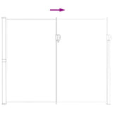 Retractable Side Awning Grey 300 x 220 cm Polyester 42035454