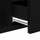 Coffee Table Black Oak 90 x 49 x 45 cm Engineered Wood 862969