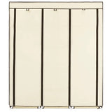 Wardrobe Cream Non-woven fabric Collapsible Wardrobe 282455
