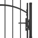 Garden Gate Woerden Steel 1x1.7 m Black 146320