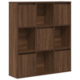Bookcase Brown Oak 89x24x101.5 cm Engineered Wood 860406