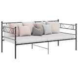 Sofa Bed Frame without Mattress Black Metal 90x200 cm 324767