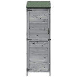 Garden Shed with Roof Grey 59.5 x 56 x 176.5 cm Solid Fir Wood 42033446