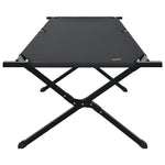 Folding Camping Bed Folding Manual Black Oxford fabric 42003193
