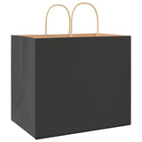 Paper Bags 250 pcs with Handles Black 32x22x28 cm 4101652