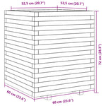 Garden Planter 60x60x72 cm Solid Wood Pine 3282614