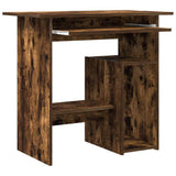 Desk Smoked Oak 80x45x74 cm Engineered Wood 815477