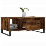 Coffee Table Smoked Oak 90x50x36.5 cm Engineered Wood 830601