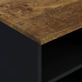 TV Cabinet 80x33x46 cm Solid Wood Mango&Engineered Wood 351977