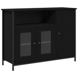 Sideboard Black Oak 100 x 35 x 75 cm 869093