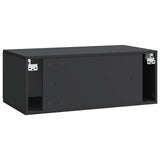 Wall-Mounted TV Cabinet Black 78.5 x 41 x 30 cm Engineered Wood 898346