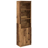 Highboard Old Wood 50x35x180 cm Engineered Wood 3328469