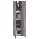 Highboard Grey Sonoma 34.5x34x180 cm Engineered Wood 3198799