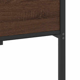 Bed Frame without Mattress Brown Oak 100x200 cm Engineered Wood 4107029