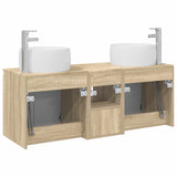 Bathroom Cabinet Set 3 pcs Sonoma Oak 49.5 x 44.5 x 66 cm 3405719
