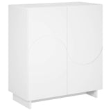 Sideboard White 67 x 34.5 x 75 cm Engineered Wood 8011531