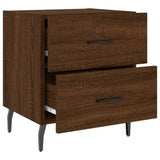 Bedside Cabinets 2 pcs Brown Oak 40x35x47.5 cm Engineered Wood 827355