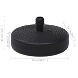 Umbrella Base Sand/Water Filled 24 L Black 47855