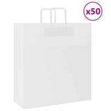 ZNTS Paper Bags 50 pcs with Handles White 45x17x48 cm 4101835