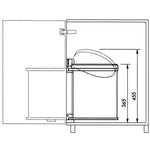 ZNTS Hailo Cupboard Bin Compact-Box Size M 15 L White 3555-001 415440