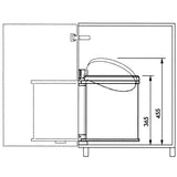 ZNTS Hailo Cupboard Bin Compact-Box Size M 15 L White 3555-001 415440