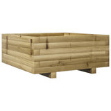 Garden Planter 60x60x26.5 cm Impregnated Wood Pine 847302