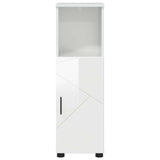 Bathroom Cabinet High Gloss White 30 x 35 x 95 cm 883318
