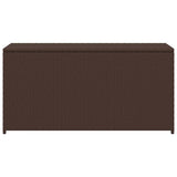 Garden Storage Box Brown 120x50x60 cm Poly Rattan 42499