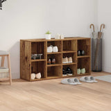 Shoe Bench Old Wood 103 x 30 x 54.5 cm Engineered Wood 875158