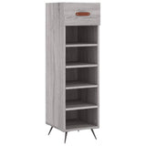 Shoe Cabinet Grey Sonoma 30x35x105 cm Engineered Wood 829650