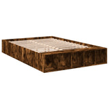 Bed Frame without Mattress Smoked Oak 120x200 cm 3280577