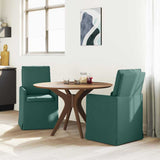 Dining Chairs 2 pcs Dark green 57 x 67 x 98 cm Fabric 42017921