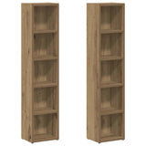 CD Cabinets 2 pcs Artisan Oak 21x16x93.5 cm Engineered Wood 855839