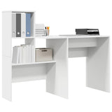 Desk with Drawer White 131.5 x 50 x 106.5 cm Engineered Wood 3337265