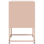 ZNTS Bedside Cabinet Pink 36x39x60.5 cm Steel 846556