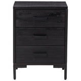 Bedside Cabinet Black 36x30x54 cm Solid Pinewood 349914