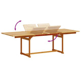 9 Piece Garden Dining Set Solid Wood Acacia and Textilene 3279279