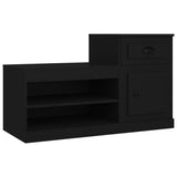 Shoe Cabinet Black 100x42x60 cm Engineered Wood 816417
