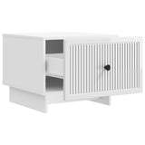Coffee Table High Gloss White 49 x 50 x 40 cm Engineered Wood 894049