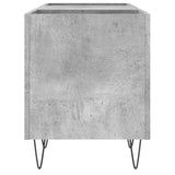 Record Cabinet Concrete Grey 121x38x48 cm Engineered Wood 831680