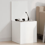 Storage Box White 40x42x46 cm Engineered Wood 840646
