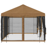 6 x 3 m Beige Polyester and Steel 190 3375994
